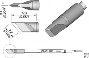 C245157E JBC Soldering tips, desoldering tips and hot air nozzles