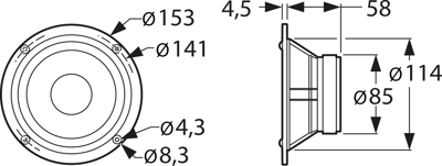 AL 130 M 8 OHM VISATON Akustische Signalgeber Bild 2