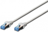 Patchkabel, RJ45-Stecker, gerade auf RJ45-Stecker, gerade, Cat 5e, SF/UTP, PVC, 1 m, grau