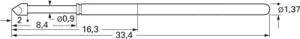 1025/E-H-1.5N-AU-0.9 PTR Contact Probes