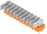 Leiterplattenklemme, 11-polig, RM 5 mm, 0,2-2,5 mm², 15 A, Flachstecker, orange, 9511500000