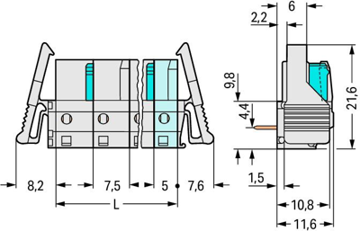 722-832/039-000 WAGO Steckverbindersysteme Bild 2