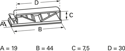 SL 30X6 MM Kabelhalter