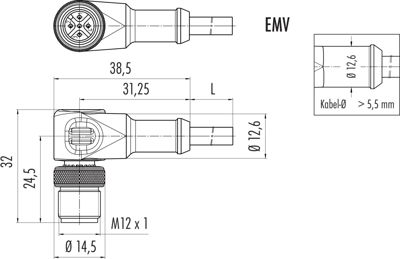 77 3527 0000 20703-0200 binder Sensor-Aktor Kabel Bild 2