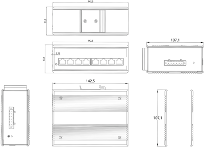 DN-650108 DIGITUS ETHERNET-Switches Bild 2