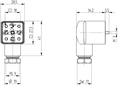 17393 Hirschmann Automation and Control Ventilsteckverbinder Bild 3