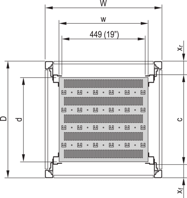 22117-845 SCHROFF Accessories for Enclosures