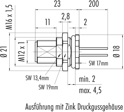 76 0631 1111 00012-0200 binder Sensor-Aktor Kabel Bild 2