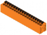 Leiterplattenklemme, 18-polig, RM 5.08 mm, 0,12-2,5 mm², 20 A, Federklemmanschluss, orange, 1331350000