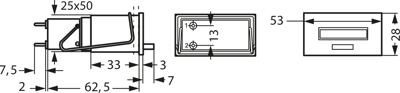 B16.21, 24 VDC / 0, SW Fritz Kübler Impulszähler Bild 2