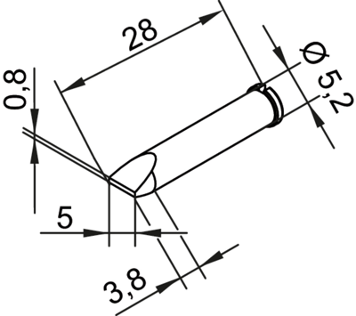 0102CDLF50/SB Ersa Lötspitzen, Entlötspitzen und Heißluftdüsen Bild 2