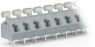 Leiterplattenklemme, 16-polig, RM 7.5 mm, 0,08-2,5 mm², 24 A, Käfigklemme, grau, 256-516/334-000
