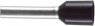 Isolierte Aderendhülse, 0,5 mm², 13.5 mm/8 mm lang, DIN 46228/4, weiß, 61802061