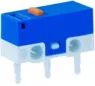 Subminiature snap-action switch, On-On, pushbutton, 4.9 N, 3 (0.5) A/125 VAC, 250 VAC, DGE3-E7AA