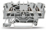 3-Leiter-Durchgangsklemme, Federklemmanschluss, 0,25-4,0 mm², 1-polig, 24 A, 8 kV, grau, 2002-1301