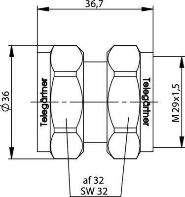 100024553 Telegärtner Coaxial Adapters Image 2