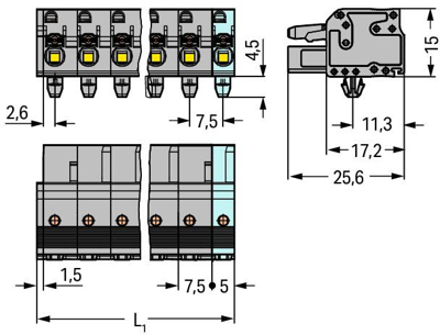 2231-211/008-000 WAGO PCB Connection Systems Image 2