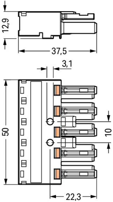 770-245/064-000 WAGO Gerätesteckverbinder Bild 2