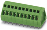 Leiterplattenklemme, 4-polig, RM 3.81 mm, 0,14-1,5 mm², 12 A, Federklemmanschluss, grün, 1889783