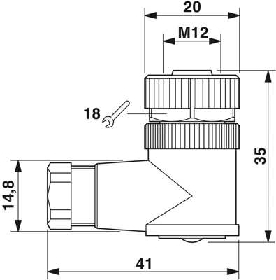 1500790 Phoenix Contact Sensor-Aktor Rundsteckverbinder Bild 3