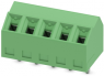 Leiterplattenklemme, 5-polig, RM 3.81 mm, 0,14-1,5 mm², 10 A, Schraubanschluss, grün, 1728310