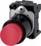 Drucktaster, rot, unbeleuchtet, Einbau-Ø 22.3 mm, IP66/IP67/IP69/IP69K, 3SU1200-0FB20-0AA0