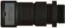 Kunststoff-Schlauchverschraubung, M4, 10 mm, Polyamid, IP66/IP67/IP68/IP69, schwarz, (L) 66 mm