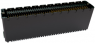 Buchsenleiste, 80-polig, RM 0.8 mm, gerade, schwarz, 406-54080-51