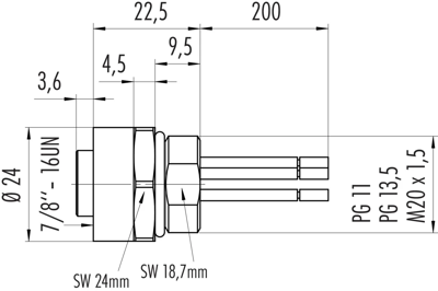 09 2446 300 03 binder Sensor-Aktor Kabel Bild 2