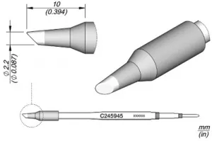 C245945 JBC Soldering tips, desoldering tips and hot air nozzles