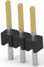 Stiftleiste, 3-polig, RM 2.54 mm, gerade, schwarz, 5-146280-3