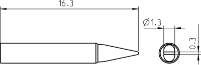 RTP 013 S MS Weller Lötspitzen, Entlötspitzen und Heißluftdüsen Bild 3