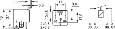 22 200 117A Wehrle Automotive Relays Image 3