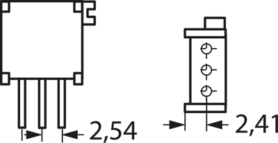 3296X-1-201LF Bourns Electronics GmbH Trimmer Potentiometers Image 2