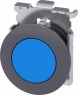 Drucktaster, unbeleuchtet, rastend, Bund rund, blau, Einbau-Ø 30.5 mm, 3SU1060-0JA50-0AA0