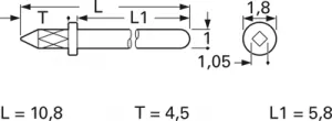 1364C.68 Vogt Steckerstifte für Leiterplatten