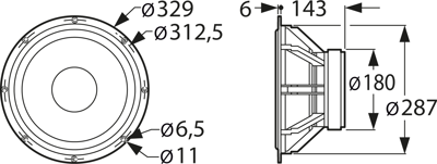 TIW 300 8 OHM VISATON Akustische Signalgeber Bild 2