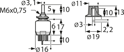 9033.0100 Marquardt Drehschalter und Stufenschalter Bild 2