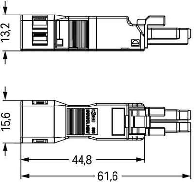 890-122 WAGO Gerätesteckverbinder Bild 2