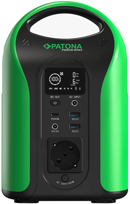 PATONA PORTABLE POWERSTATION OUTDOOR 300 Patona Powerbanks, Zusatzakkus