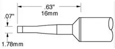 SSC-742A METCAL Lötspitzen, Entlötspitzen und Heißluftdüsen