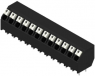 Leiterplattenklemme, 12-polig, RM 5 mm, 0,13-1,5 mm², 12 A, Federklemmanschluss, schwarz, 1884460000