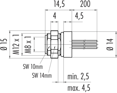 76 6518 1111 00003-0200 binder Sensor-Aktor Kabel Bild 2