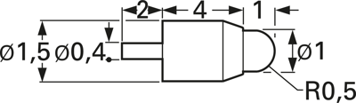 TK0068B.J.1,00.C.80.A Tekon Prüfstifte