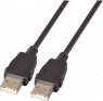 USB2.0 Anschlusskabel A-A, St.-St., 1,0m, Classic, beidseitig verriegelbar