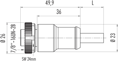 77 1430 0000 50003-1000 binder Sensor-Aktor Kabel Bild 2