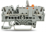 2-Leiter-Trenn- und Messklemme, Federklemmanschluss, 0,25-4,0 mm², 1-polig, 16 A, 6 kV, grau, 2002-1671/401-000