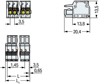 2734-110 WAGO PCB Connection Systems Image 2