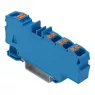 Verteiler-Reihenklemme, Federklemmanschluss, 0,5-10 mm², 1-polig, 41 A, 8 kV, blau, 2206-8034