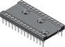 IC-Fassung, 16-polig, RM 2.54 mm (7.62 mm), Messing/Kupferberyllium für DIL-IC